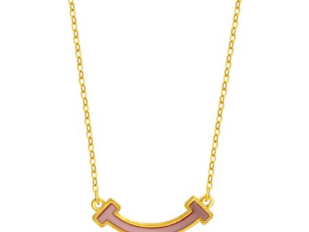 TOMEI Mother-Of-Pearl Smile-like Necklace, Yellow Gold 999 (5G) For Discount