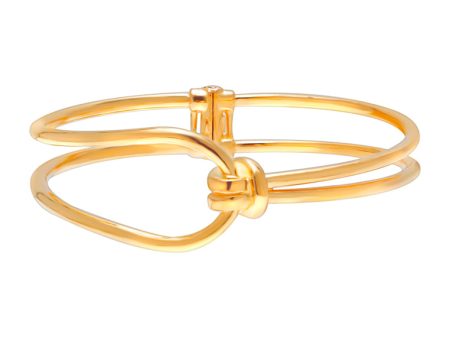 TOMEI Chic Knotted Bangle, Yellow Gold 916 Online Sale