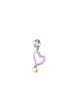 TOMEI Pinkish Heart Charm, White+Rose Gold 585 Online