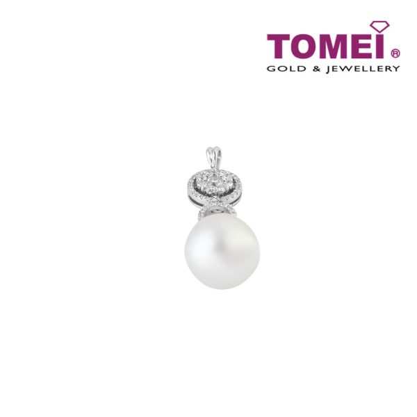 TOMEI Pendant, Diamond Pearl White Gold 750 (P3269) Supply