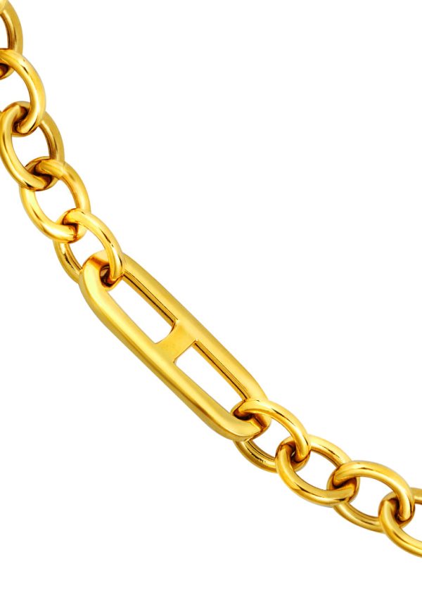 TOMEI Lusso Italia Linking Chain Bracelet, Yellow Gold 916 For Sale