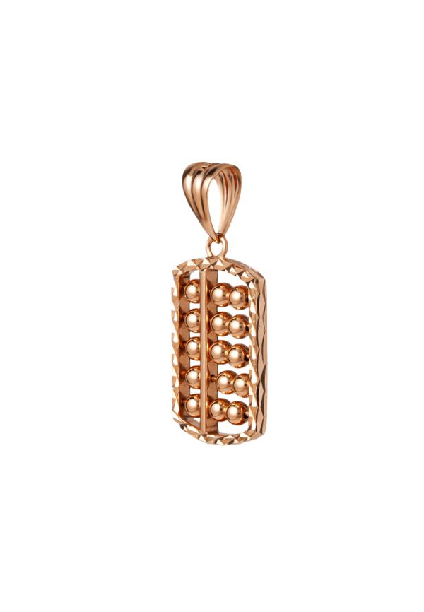 TOMEI Rouge Collection Abacus Pendant, Rose Gold 750 Online