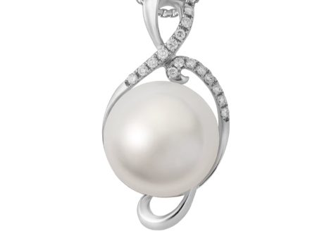 TOMEI Pendant, Diamond Pearl White Gold 750 (P4673) Online