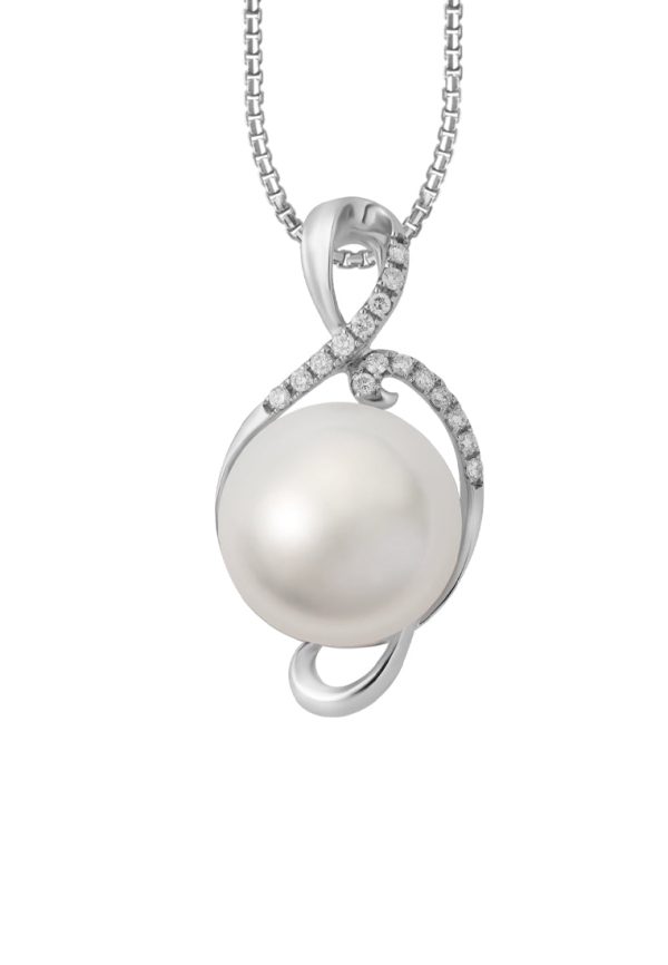 TOMEI Pendant, Diamond Pearl White Gold 750 (P4673) Online