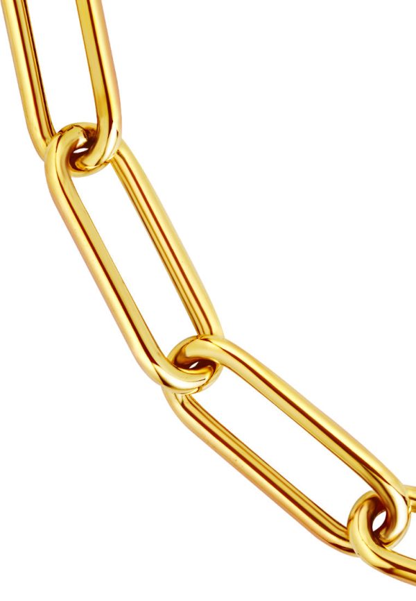 TOMEI Lusso Italia Bold Link Statement Bracelet, Yellow Gold 916 Online