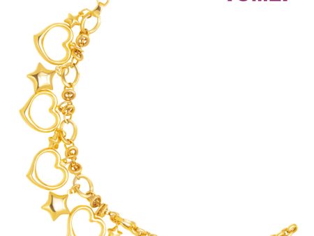 TOMEI Lusso Italia Love Bracelet, Yellow Gold 916 Sale