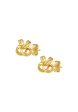 TOMEI Lusso Italia Knotted Flower Earrings, Yellow Gold 916 For Cheap