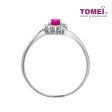 TOMEI Gemstone with Diamond Ring, White Gold 375 For Discount