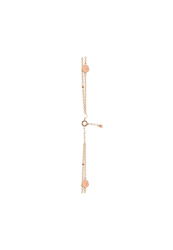 TOMEI Rouge Collection Lucky Flower Bracelet, Rose Gold 750 on Sale