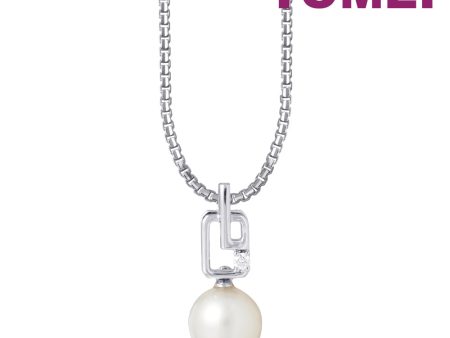 TOMEI Pearl-fection Pendant Set, White Gold 585 Online