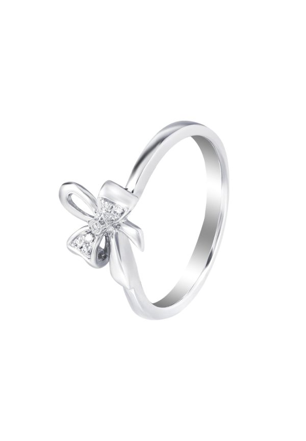 TOMEI Precious Gift Diamond Ring, White Gold 375 For Sale