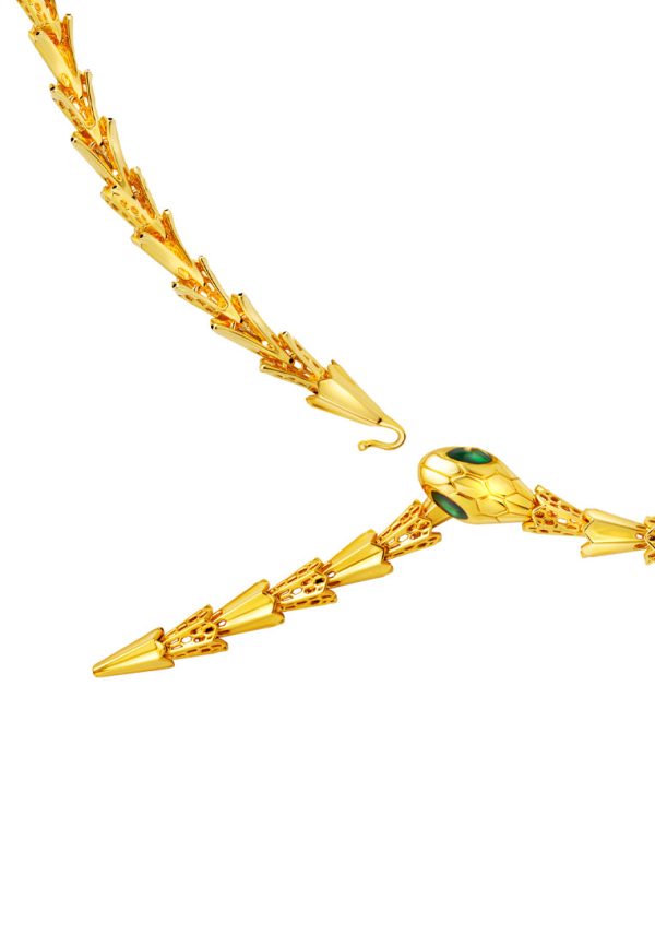 TOMEI x XIFU 【灵蛇系列】 5D Snake Series Necklace, Yellow Gold 999 For Discount