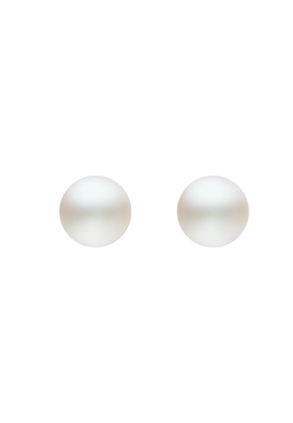 TOMEI Pearlfect Love Pearl Earrings, White Gold 585 (E1813P) Hot on Sale