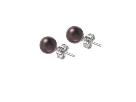 TOMEI Pearlfect Love Black Pearl Earrings, White Gold 585 Cheap