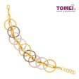 TOMEI Lusso Italia Jolly Halos Collection 4-Tone Bracelet, Yellow Gold 916 Online Hot Sale