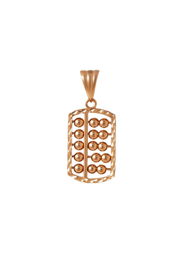 TOMEI Rouge Collection Abacus Pendant, Rose Gold 750 Online