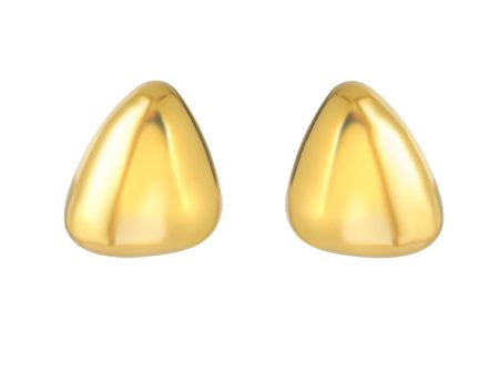 TOMEI Lusso Italia Triangular Earrings, Yellow Gold 916 Cheap