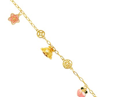 TOMEI Bracelet Of Endless Blessings, Yellow Gold 916 Sale