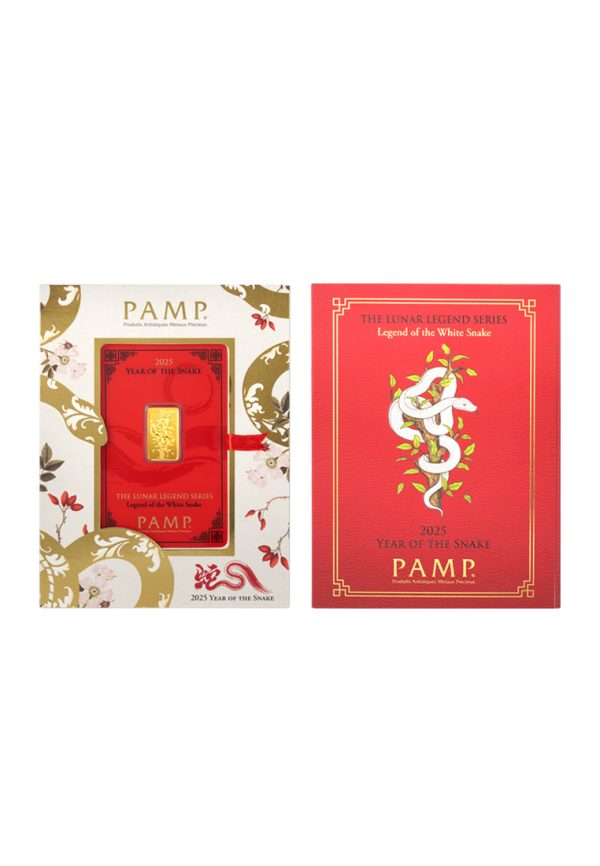 TOMEI x PAMP Suisse | The Lunar Legend Series 2025 | Legend Of The White Snake 5GM | Fine Gold 9999 For Sale