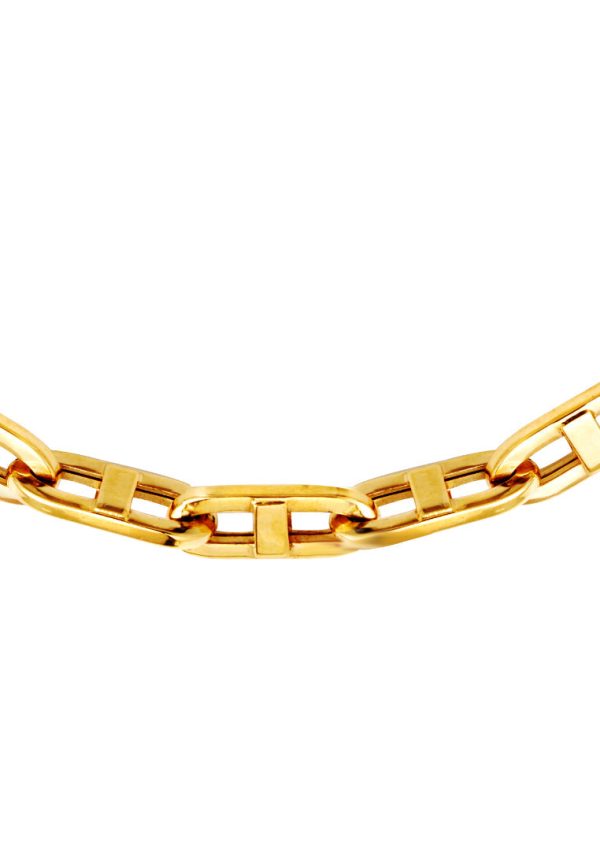 TOMEI Lusso Italia Split Link Chain Necklace, Yellow Gold 916 on Sale