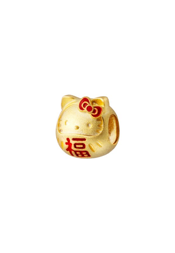 TOMEI X SANRIO Hello Kitty Fuwa Charm, Yellow Gold 916 on Sale