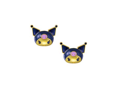 TOMEI X SANRIO Kuromi Earrings, Yellow Gold 916 Sale