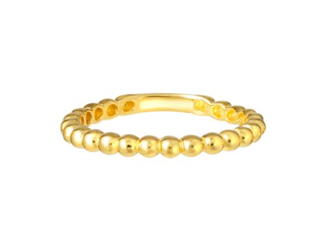 TOMEI Mix & Match Stackable Ring (2 Pcs), Yellow Gold 916 Fashion