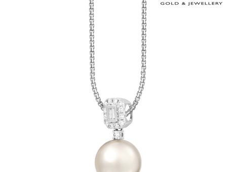 TOMEI South Sea Pearl Pendant, White Gold 750 For Sale