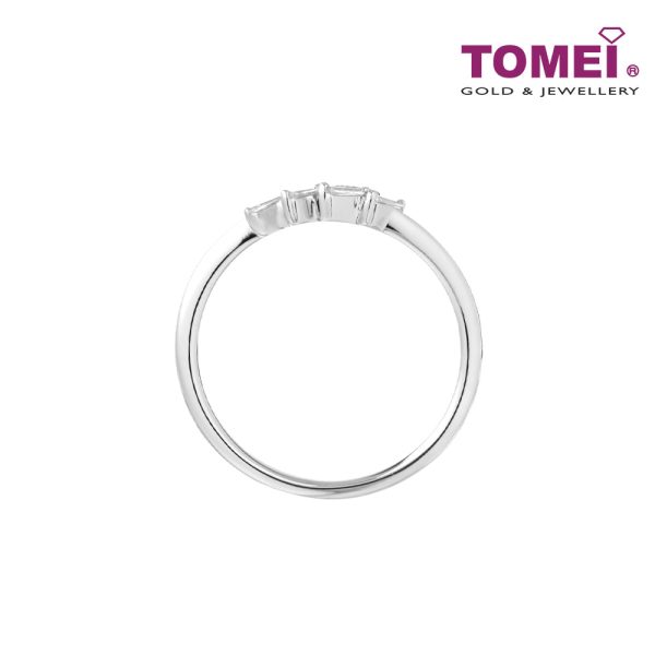 TOMEI Love Is Beautiful Collection Diamond RIng, White Gold 585 Supply