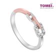 TOMEI Precious Trinity Collection Diamond Ring, White+Rose Gold 585 on Sale