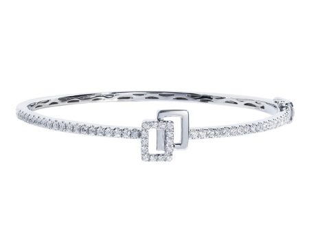 TOMEI Brilliance Collection Diamond Bangle, White Gold 585 Online now