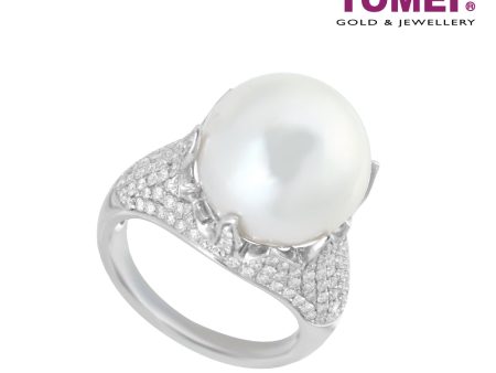 TOMEI Ring, South Sea Pearl White Gold 750 (R8649PH) Hot on Sale