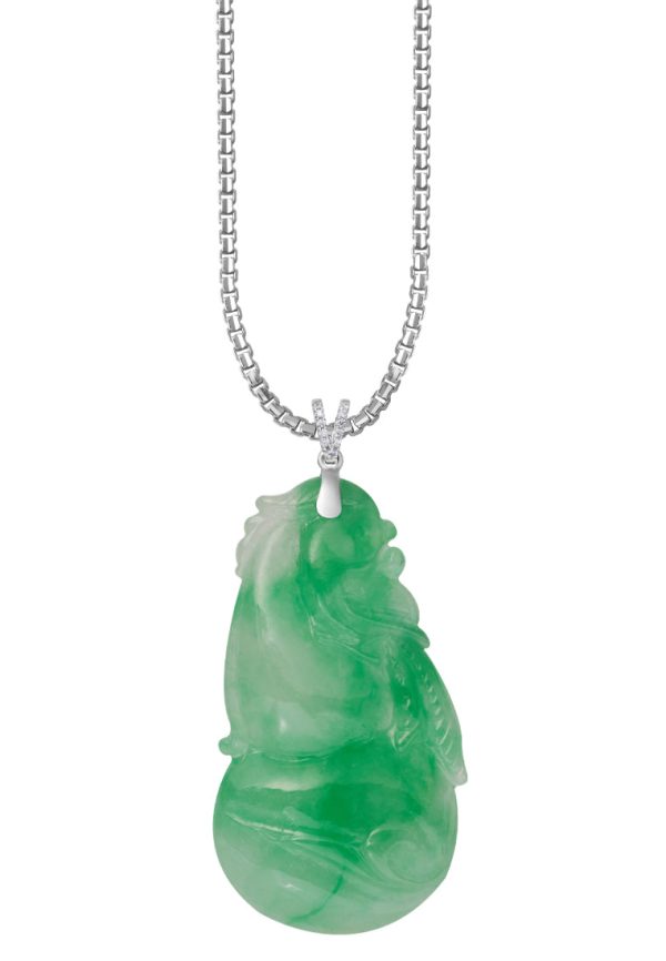 TOMEI 福禄有余 Jade of Auspicious, White Gold 750 For Discount