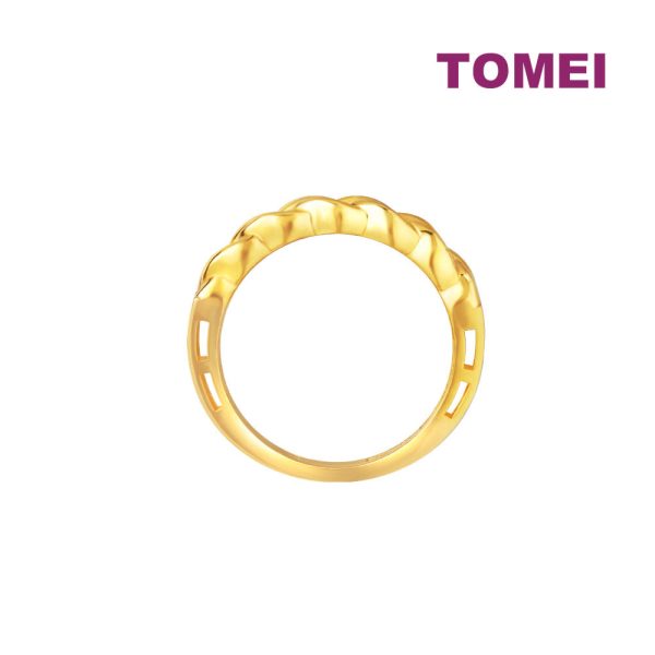 TOMEI Lusso Italia Entwined Ring, Yellow Gold 916 on Sale