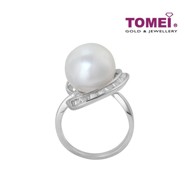 TOMEI Ring, Diamond Pearl White Gold 750 (R1032) Online Sale