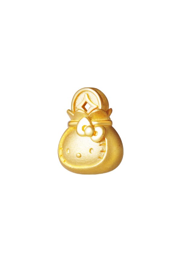 TOMEI X SANRIO Hello Kitty Fukubukuro Pendant, Yellow Gold 916 on Sale