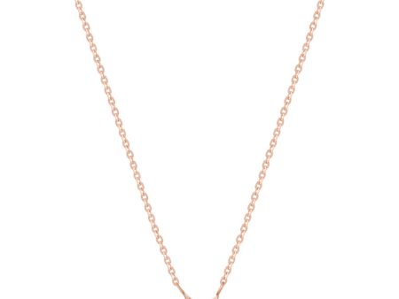 TOMEI Rouge Collection, Nacre Heart in Circle Necklace, Rose Gold 750 For Discount