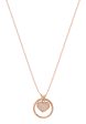 TOMEI Rouge Collection, Nacre Heart in Circle Necklace, Rose Gold 750 For Discount