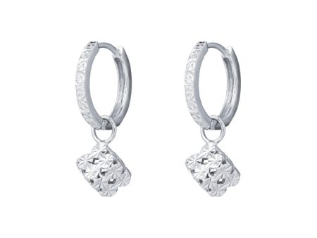 TOMEI Quadrated Luminosity Duo Earrings, White Gold 585 Online Sale