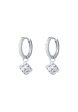 TOMEI Quadrated Luminosity Duo Earrings, White Gold 585 Online Sale