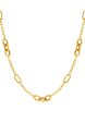 TOMEI Sculpted Trio Link Necklace, Yellow Gold 916 Online Sale