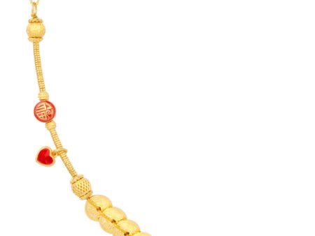 TOMEI Symbol Of Fortune Bracelet, Yellow Gold 999 on Sale