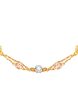 TOMEI Tri Tone Interwoven Beaded Necklace, Yellow Gold 916 Supply