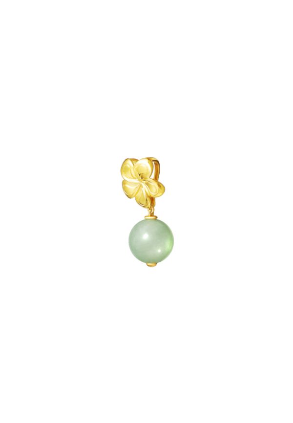 TOMEI The Flower Jade Pendant, Yellow Gold 916 Supply