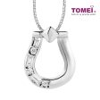 TOMEI White Christmas Collection Diamond Pendant Set, White Gold 585 Cheap