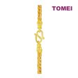 TOMEI Round Cable Bracelet, Yellow Gold 999 Hot on Sale