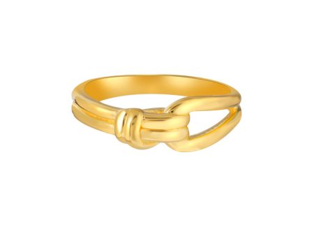 TOMEI Buckle Ring, Yellow Gold 916 Hot on Sale