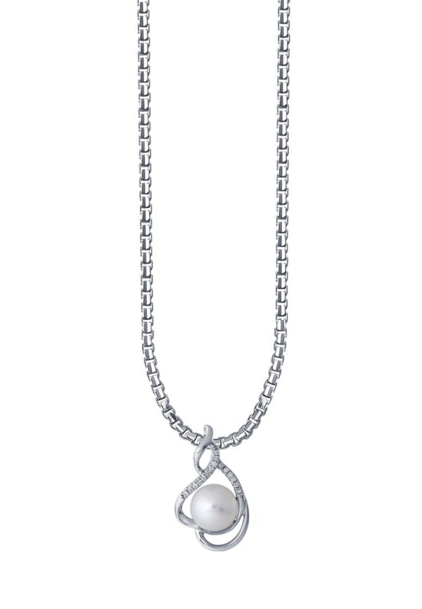 TOMEI Pearl Pendant, White Gold 375 Online