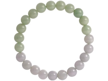 TOMEI 【半山水手串】Palace Grace Light Green & Purple Jade Bracelet Cheap