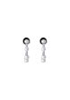 TOMEI Minimalist Pearl Earrings, White Rose Gold 750 For Cheap